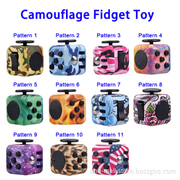 Squeeze Anxiety Anti Stress Camouflage Finger Fidget Spinner Toy